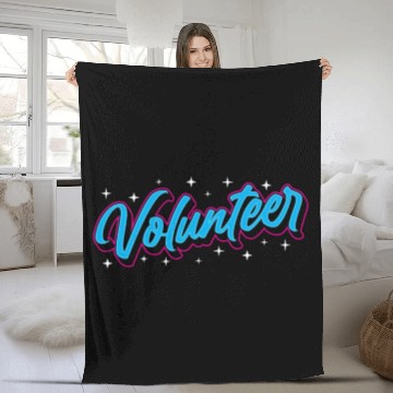 Discover Volunteer Volunteers Volunteering Unpaid Job Fleece Blankets