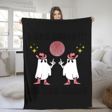 Discover Depression At The Disco Fleece Blankets
