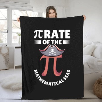 Discover Pi Day Pirate Mathematician Pi Symbol Number Math Fleece Blankets