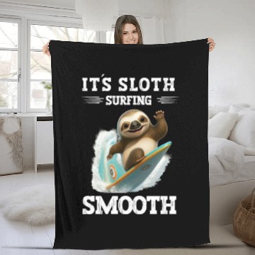 Discover I'm Enough I'm Going Surfing Windsurfer Saying Fleece Blankets