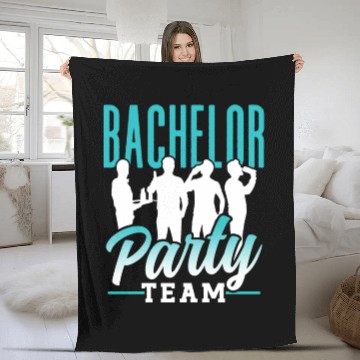 Discover Bachelor Party Team Bride Groom Fleece Blankets