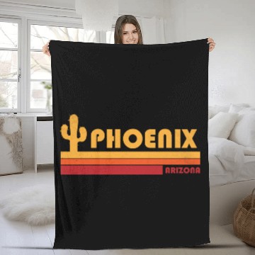 Discover Retro Phoenix Arizonna Fleece Blankets