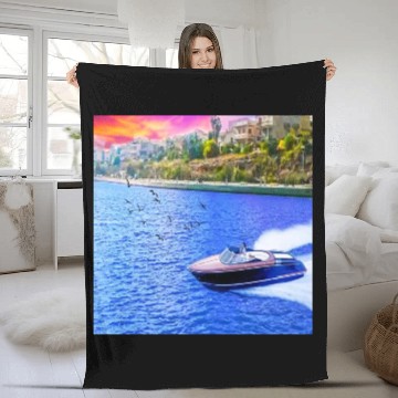 Discover natural view Fleece Blankets