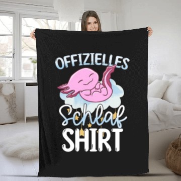Discover Official Sleep Fleece Blankets Axolotl