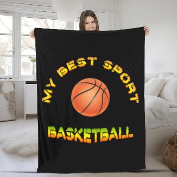 Discover A Favorite Gift for Basketball Lovers, sports. Fleece Blankets