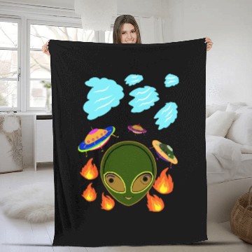 Discover ALIEN Fleece Blankets