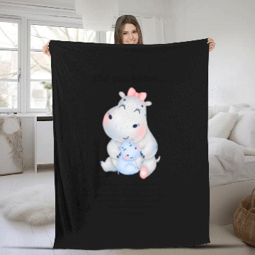 Discover Did you know ... hippo Fleece Blankets