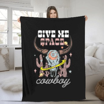 Discover Give Me Space-Cowboy Fleece Blankets