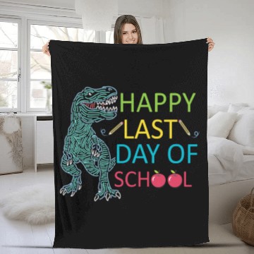 Discover Last Day Of School Teacher Student Graduation Fleece Blankets