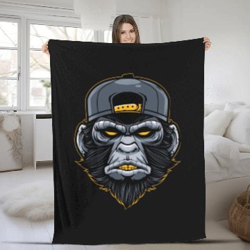 Discover Gorilla Fleece Blankets