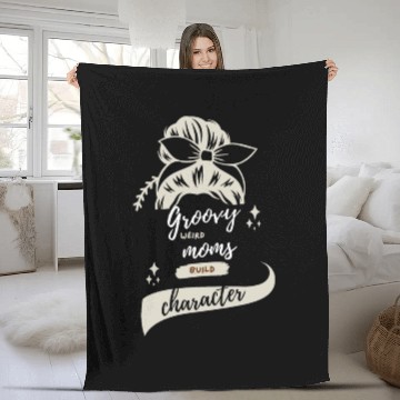 Discover Groovy Weird Moms Build Character Fleece Blankets