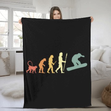 Discover Evolution of Snowboarding Fleece Blankets