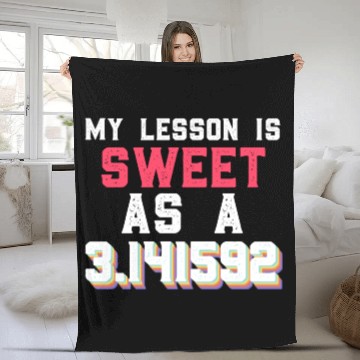 Discover Mathematics number pi saying completely irrational Fleece Blankets