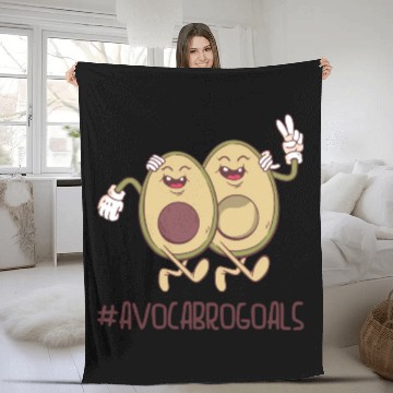 Discover Sibling Big Brother Avocado Goals Hilarious Puns Fleece Blankets