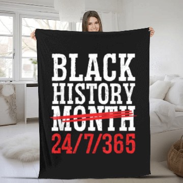 Discover Black History Month 365 Days African American Peo Fleece Blankets