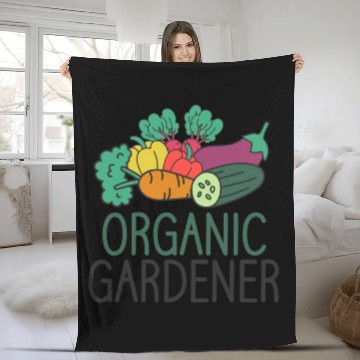 Discover Gardener Plant Enthusiast Organic Plants Fleece Blankets