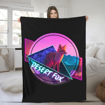 Discover Desert Fox 1980s Original / 砂漠のキツネ Fleece Blankets
