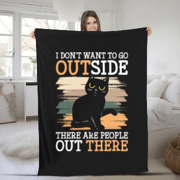 Discover I Hate People People Dislike Rejection Fleece Blankets