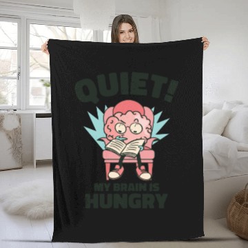 Discover Book Lover Brain Reading Books Literature Fleece Blankets