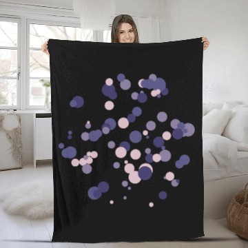 Discover abstract circles pattern Fleece Blankets