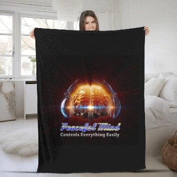 Discover Peaceful Mind Fleece Blankets