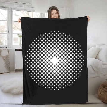 Discover raster circle Fleece Blankets