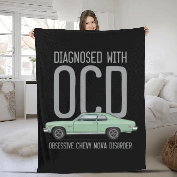 Discover OCD Light Green Fleece Blankets