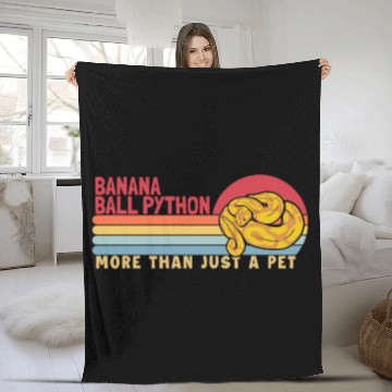 Discover Banana Ball Python more than a Pet Banana Ball Fleece Blankets