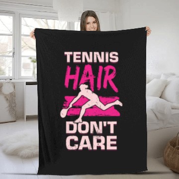 Discover Tennis Hair Don t Care Fleece Blankets