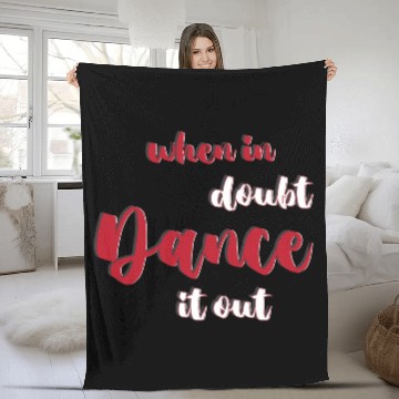 Discover Swing Dancing Dancer When In Doubt Dance It Out Fleece Blankets