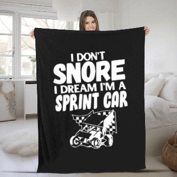 Discover Sprint Car Racing, sprint car, dirt track racers Fleece Blankets