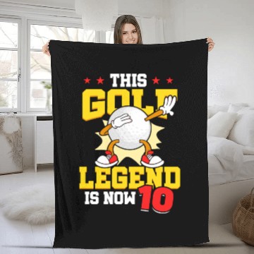 Discover This Golf Legend Is Now 10 Sports Kid 10th Fleece Blankets