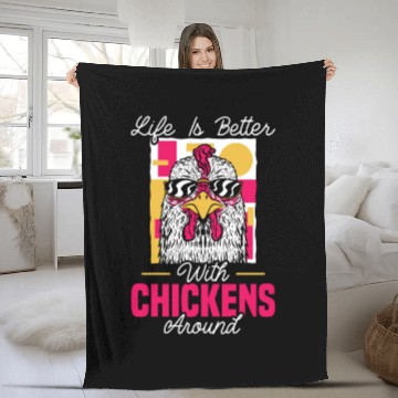 Discover Chicken Farmer Chicken Whisperer Farm Animal Fleece Blankets