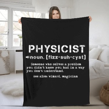 Discover Physics Definition Science Physicist Electron Fleece Blankets