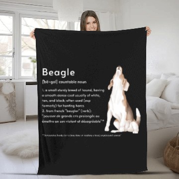 Discover Beagle Definition PWBTS Fleece Blankets