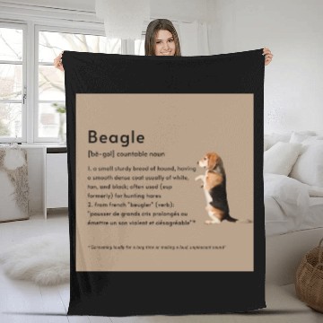 Discover Beagle Definition PSBLBS Fleece Blankets