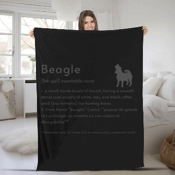 Discover Beagle Definition PBBTSH Fleece Blankets