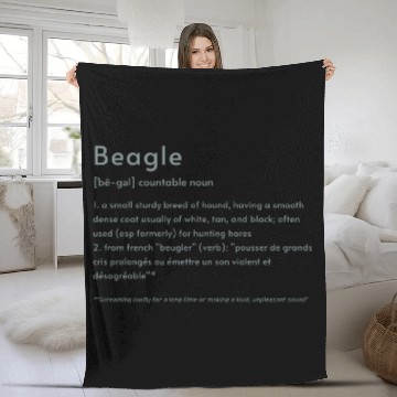 Discover Beagle Definition PTBT Fleece Blankets