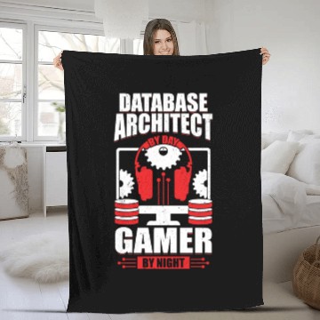 Discover Data Architecture Database Architect Gamer Gift Fleece Blankets