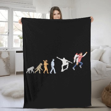Discover evolution of people Fleece Blankets