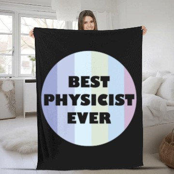 Discover Retro Physics Lover Educational Best Physicist Fleece Blankets
