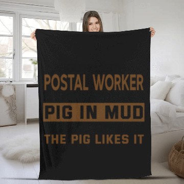 Discover Arguing With A Postal Worker Fleece Blankets