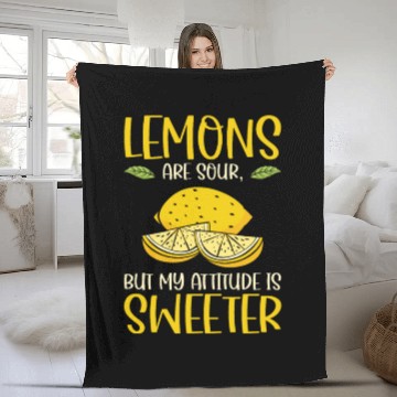 Discover Lemon Fruit Lemonade Citrus Fleece Blankets