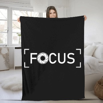 Discover Funny Camera photography quote gift Fleece Blankets