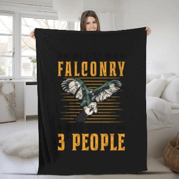 Discover I Like Falconry And Maybe 3 People Falcon Fleece Blankets
