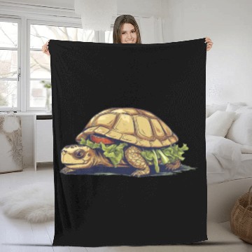 Discover Turtle Sandwich Sticker n' Fleece Blankets Version