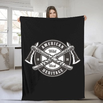 Discover AMERICAN WILD WEST HERITAGE 1830 Fleece Blankets