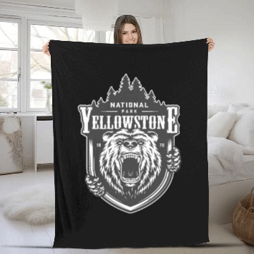 Discover NATION YELLOW STONE Fleece Blankets