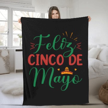 Discover Feliz Cinco De Mayo Fleece Blankets