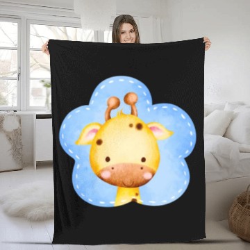 Discover Baby Giraffe Fleece Blankets
